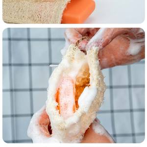11*16CM Naturel Loofah Savon Sac Loofah Chair Gommage Serviette Lathering NetBath SuppliesLoofah Savon Sac - Product Image 5