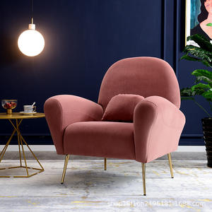 โซฟาผ้ากำมะหยี่ทรงวงรี รุ่นโมเดิร์น บุโฟม รูปตัวแอล สำหรับห้องนั่งเล่น สำหรับผู้ใหญ่ FT 203 - Product Image 3