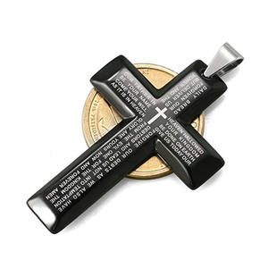 2024 articles religieux catholiques personnalisés collier de croix de la Sainte <span class=keywords><strong>Bible</strong></span> <span class=keywords><strong>pour</strong></span> hommes - Product Image 5