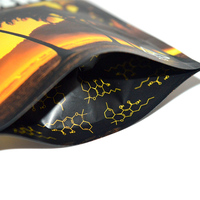 3.5g, 7g, 14g, 28G, sac mylar réutilisable, sac à fermeture éclair personnalisé imprimé selon l'emballage Recyclable du client, sac arrière scellé