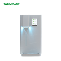 Machine à eau gazeuse commerciale de comptoir en acier inoxydable, facile à nettoyer, 3 modes d'eau, capacité 60L, écran tactile, pour restaurant