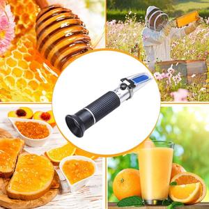 Réfractomètre portable en ligne pour miel et <span class=keywords><strong>confiture</strong></span>, 58~92% Brix / 38-43 Be (Baume) / 12-27% eau - Product Image 2