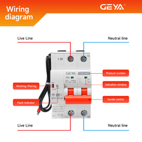 Disjoncteur intelligent GEYA GYRC-ZN03 3P 32A WIFI avec minuterie, relais, commande vocale à distance, compatible avec Alexa et Google pour la maison intelligente