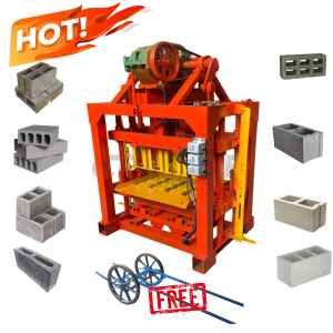 Betonblockherstellungsmaschine Betonhohlblockformmaschine Ziegelherstellungsmaschinen - Product Image 1