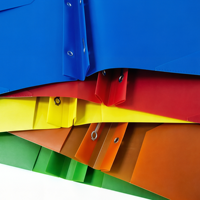 Carpeta Multicolor de PP A4 con Clips Tipo Tadpole, Estilo Americano, con Anillas en D, Ranuras para Tarjetas de Visita, Bolsa de Archivo de Doble Apertura