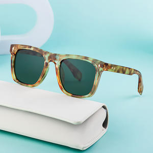 Nuevas Gafas de Sol Cuadradas con Estampado de Leopardo para Hombre, Protección UV400, Montura de PC, Lentes de Moda para Exteriores ZS-98134 - Product Image 1