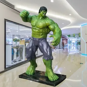 Modern large marvel sculpture fiberglass Incredible Hulk statue