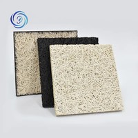 Panneaux acoustiques en laine de bois personnalisés, matériau insonorisant, panneau mural en ciment, décoration murale, panneau mural 3D imperméable pour bureau