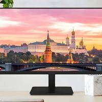 Moniteur de jeu de bureau incurvé Zhengfeng 24 pouces IPS HDR 1080p 4K 75Hz 2ms LCD LED rétroéclairé avec interfaces VGA/USB et 99% sRGB, noir