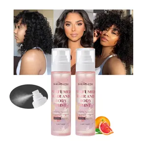 Private Label Hydrating Hair Perfume Spray Fruit Delightful Fragrance Hair Body Mist