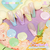 Collection de vernis à ongles gel printemps-été 300 couleurs, collection Jelly Glaze, effet métallique unique, vernis à ongles gel transparent OEM
