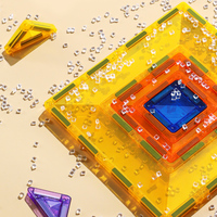 Mini-jeux de tuiles magnétiques en boîte métallique, jouets éducatifs sensoriels STEM pour enfants, vente en gros d'usine
