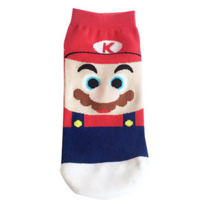 Vente en gros de chaussettes en coton pour femmes, chaussettes de cheville en coton avec personnage de dessin animé <span class=keywords><strong>Mario</strong></span> - Product Image 2