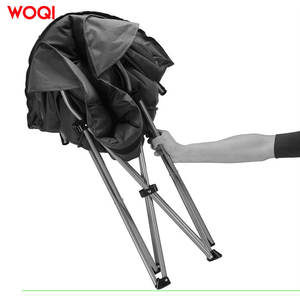 Fauteuil de camping pliable Woqi Outdoor Moon Chair, structure en aluminium, tissu Oxford, couleur graphite, portable, pour jardin et plage - Product Image 2