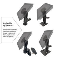 Soporte N-Star con Base de Bola Redonda de 1.5 Pulgadas, Soporte Universal para Monitor de PC con Patrón de Orificios para Amplificadores, Soporte para Tablet con Rosca para Montar con Tornillos para ram