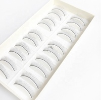Julong-extensions de cils pour débutant, maquillage, entraînement, pratique, vison, bande complète, exercice de beauté des yeux
