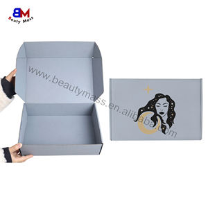 Изготовленный на заказ Экологически чистый дизайн, почтовый авиационный ящик для рассылки, складной гофрированный картон, бумажная упаковка, почтовые ящики - Product Image 3