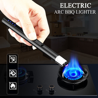 Briquet électronique à plasma rechargeable par USB Conception coupe-vent pour poêle à barbecue extérieur