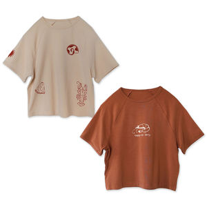 Camisetas de Algodón de Bambú para Niños, Camiseta Orgánica Raglan, Camiseta Infantil Sostenible, Camisetas Personalizadas para Niños, Camisetas para Niñas - Product Image 1