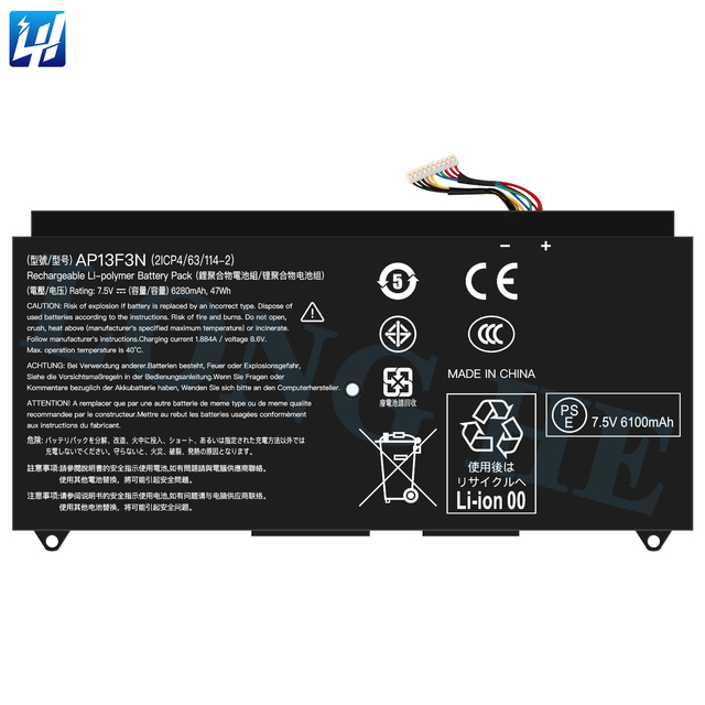 Brand New 6280mAh High-capacity AP13F3N Laptop Battery for Acer S7-391/392/393/54204G25Tws