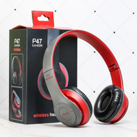 Vente en gros P47 Écouteurs BT sans fil pliables Version 5.0 Casque de jeu à réduction de bruit avec micro pour le sport et les voyages Utilisation PC et DJ