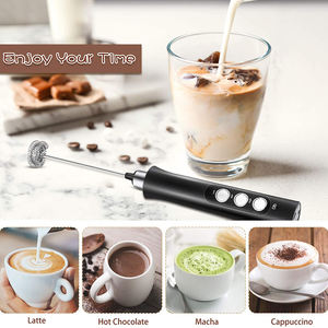 Tragbarer elektrischer Milch auf schäumer USB Edelstahl Milch auf schäumer Hands chäumer Schneebesen Kaffee Schaums tab - Product Image 5