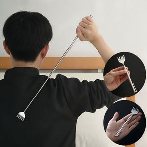Rascador de espalda telescópico de acero inoxidable de cinco secciones estilo bolígrafo al por mayor, regalo novedoso multiusos con promoción - Product Image 4