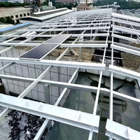 Support de montage au sol pour panneaux solaires galvanisé à chaud, structure de support de panneaux photovoltaïques inclinables pour système d'énergie solaire extérieur