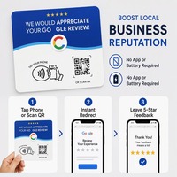 Carte NFC de revue avec code QR, puce NTAG213, bande magnétique 13,56 MHz, Bio PVC personnalisable pour restaurants, hôtels et adhésions