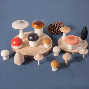 Hoye crafts Vivid design garden decor lovely mushroom accessories kit children funny blocks mushroom picking game