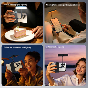 Luz de Lectura Recargable para Smartphone EGH con Cuello Flexible y Clip Tipo-C - Lámpara LED Portátil para Libros y Teléfonos Móviles - Product Image 3