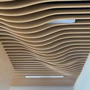 3D nghệ thuật Thiết kế nhôm bên ngoài bảng điều khiển kim loại sóng mặt tiền kim loại bên ngoài ốp - Product Image 3