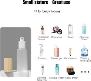 20ml-150ml White <b>Black</b> Clear Frosted Luxury Cylinder Glass Spray <b>Pump</b> Bottle Silk Screen Printing Skin Care Serum Cosmetic - Product Image 3