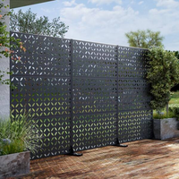 Panneau de clôture décoratif en aluminium électrophorétique pour une construction de clôture extérieure décorative durable