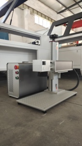 Entry Level engraving laser <b>machine</b> 20W 30W 50W Raycus Fiber Marker Engraver Printer with 300*300mm SG7110 Galvo Rotatory - Product Image 2
