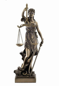 Estatua de la diosa de la <span class=keywords><strong>justicia</strong></span> para mujer, escultura de bronce europeo fundido en caliente, para decoración del hogar - Product Image 4