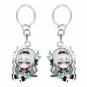 Double-layer Thickened Transparent Acrylic Keychain Hangers, Wholesale Acrylic Hangers, Cartoon <b>Keychains</b> - Product Image 3