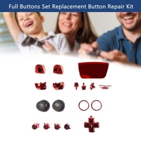 Ensemble de boutons complets pour contrôleur PS5, Kit de réparation de bouton de remplacement de placage de poignée, ensemble de boutons de galvanoplastie