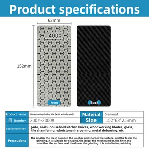 Kim cương Vuông silicon carbide mài đá 400 # TGS thương hiệu hộ gia đình dao mài công cụ ngọc bích tem vonfram thép - Product Image 3