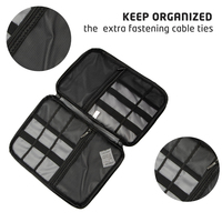 Carry Tech Electronics Power Bank Gadget Organisateur numérique Organisateur de voyage Stockage Câble USB Pochette de transport Sac