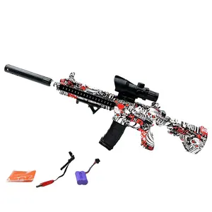 Pistolet électrique à billes d'eau en gel M416 AKM-47, jeu d'équipe de tir, jeu d'éclaboussures, ensemble de pistolets à billes en Gel