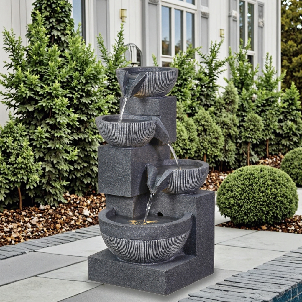 ceramic pot water fountain outdoor