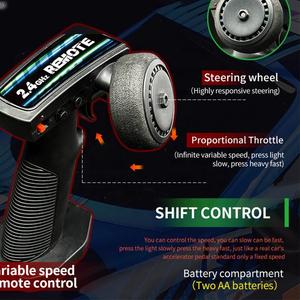 ชุดรถบังคับ2.4GHz 4WD ควบคุมระยะไกลรถแข่งจำลอง<span class=keywords><strong>รถ</strong></span>ดริฟท์ซุปเปอร์ - Product Image 4