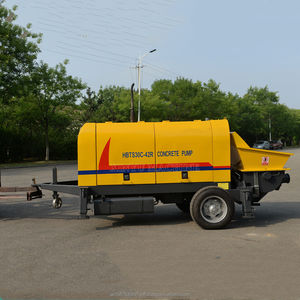 Pompe à béton sur remorque diesel HBTS30 avec une productivité élevée de 40 m/h pour les travaux de construction - Product Image 3