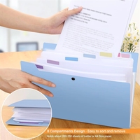 Carpeta Archivadora Expandible A4 de PP Reciclable con Logotipo Personalizado y Colores a Medida para Clasificar Documentos y Papeles, Organizador de 8 Bolsillos