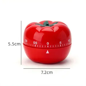 Minuteur de cuisine mécanique en forme de tomate, mignon, avec fonction de rappel et alarme, accessoire de cuisine - Product Image 2