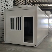 Maison conteneur démontable 20ft 40ft, bâtiment modulaire préfabriqué personnalisable pour bureau de chantier et camp de travailleurs
