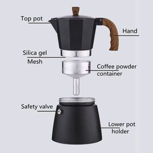 Offre Spéciale 10oz Cafetière Moka Pot 6 Tasse Espresso Manuel Cubain <span class=keywords><strong>Café</strong></span> <span class=keywords><strong>Percolateur</strong></span> <span class=keywords><strong>Machine</strong></span> Italienne Espresso Cafetière - Product Image 4