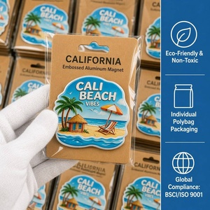 Imán de Refrigerador de Aluminio 3D en Relieve, Personalizado, Duradero, con Diseño de California, 2x3 Pulgadas, Recuerdo de Playa para Cocina, Bar, Decoración del <span class=keywords><strong>Hogar</strong></span>, Regalo - Product Image 4