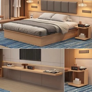 Juego <span class=keywords><strong>de</strong></span> Muebles Ecológicos y Duraderos para Dormitorio <span class=keywords><strong>de</strong></span> <span class=keywords><strong>Hotel</strong></span> Moderno Quality Inn, con Cabecera Personalizada, para Apartamentos y Patios - Product Image 3